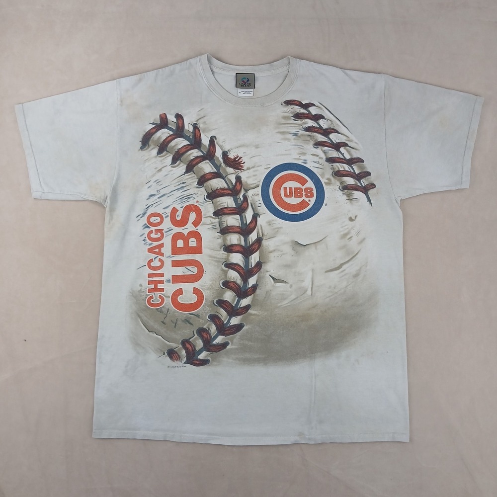 Liquid Blue Chicago Cubs XL Mens T Shirt Full Front 2014‎ 24x30